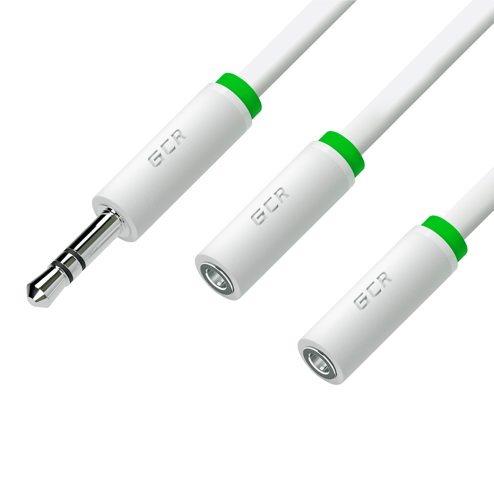 GCR PRO Удлинитель разветвитель Y-образный jack 3.5mm M/2xF