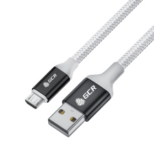 Кабель MicroUSB QC3.0 3A нейлон для быстрой зарядки смартфона для Samsung Huawei Honor