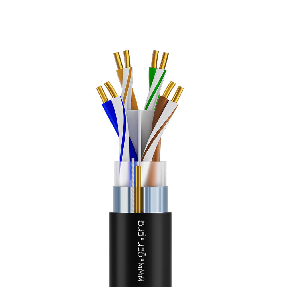 GCR Кабель LAN витая пара F/UTP кат.6А медь 4х2х0,57 одножильный LSZH