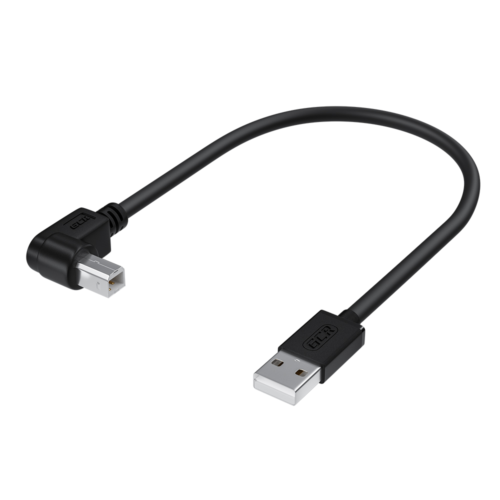 Кабель USB 2.0 AM / BM левый угол для подключения принтера