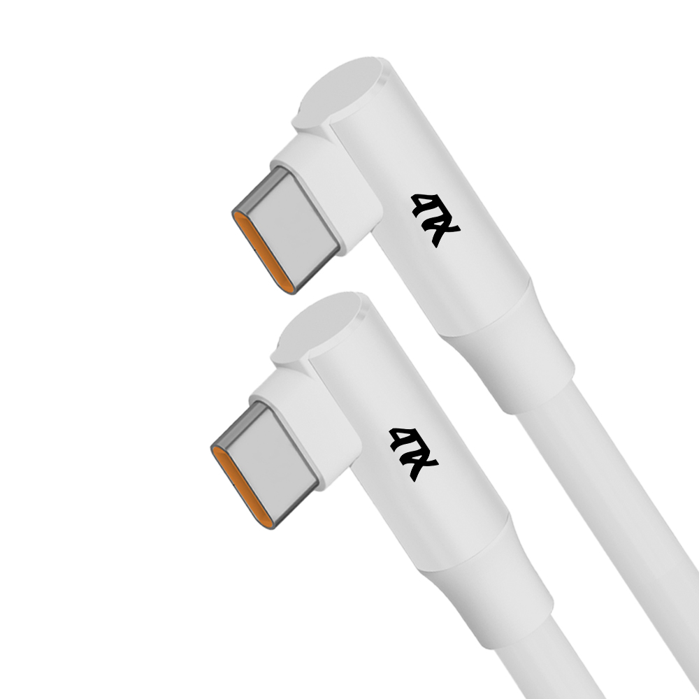 Кабель USB Type-C/ Type-C PD 60W угловой для быстрой зарядки iPhone 15 /15 Pro / Android