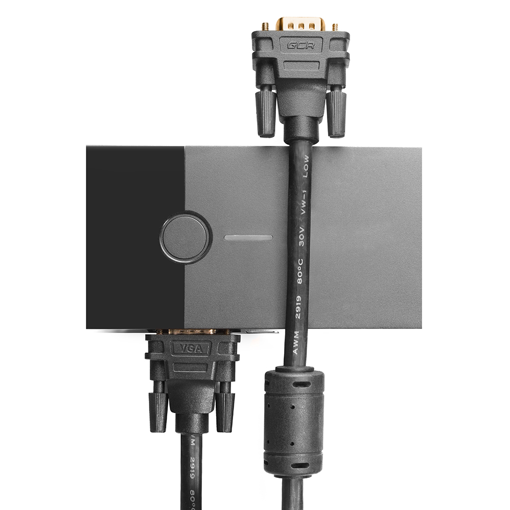 Кабель SVGA 15M / 15M Full HD с ферритовыми кольцами для монитора проектора