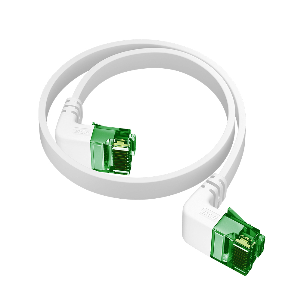 GCR PRO плоский угол верхний/верхний UTP Патч-корд кат.6 LSZH PROF прямой медь литой RJ45 T568B