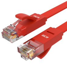 Патч-корд PROF плоский UTP cat.6 10 Гбит/с RJ45 LAN компьютерный кабель для интернета медный контакты 24K GOLD