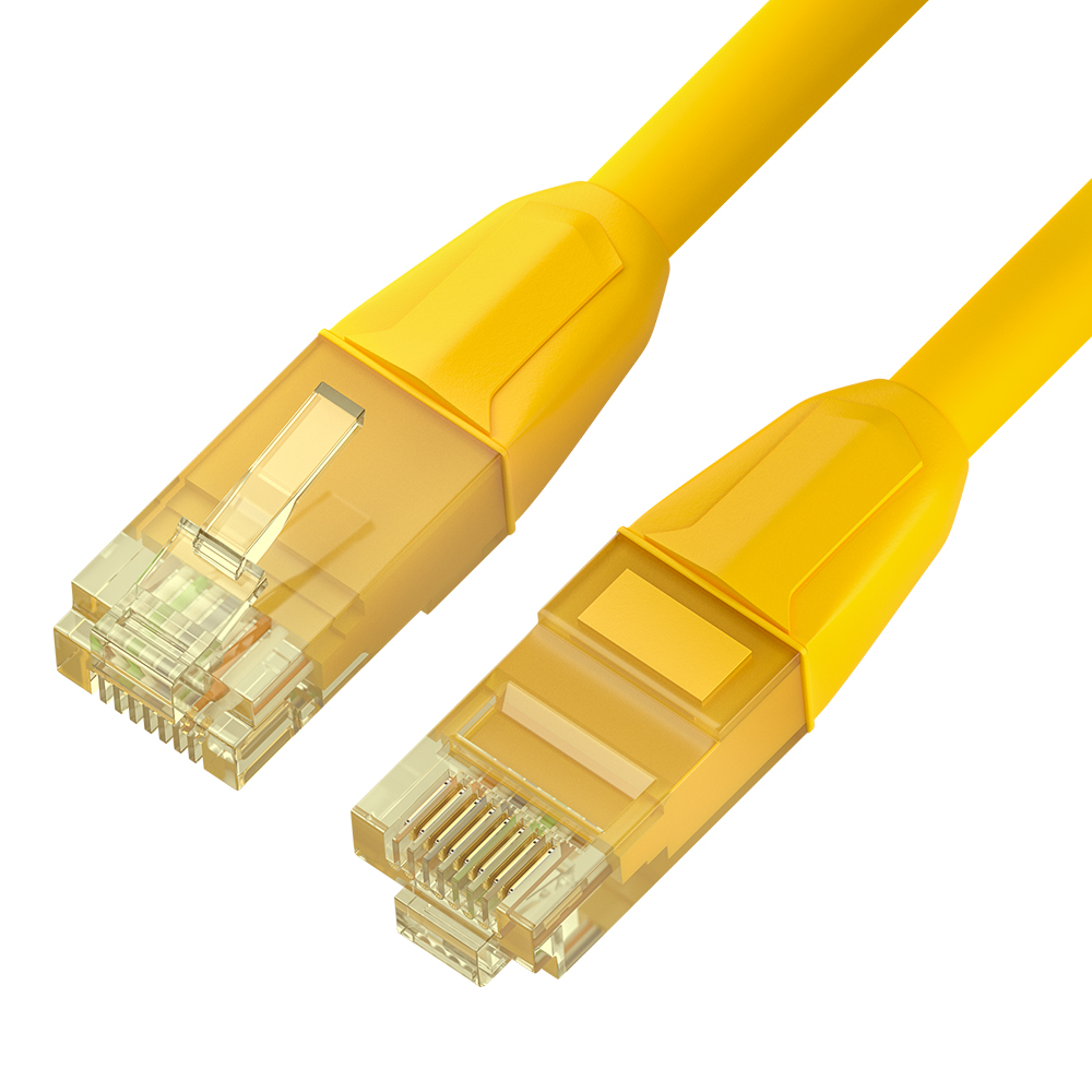 Патч-корд LSZH UTP cat.6 10 Гбит/с RJ45 LAN компьютерный кабель для интернета контакты 24K GOLD