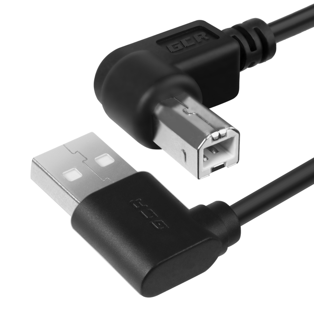 Кабель USB AM левый угол / BM правый угол для подключения принтера