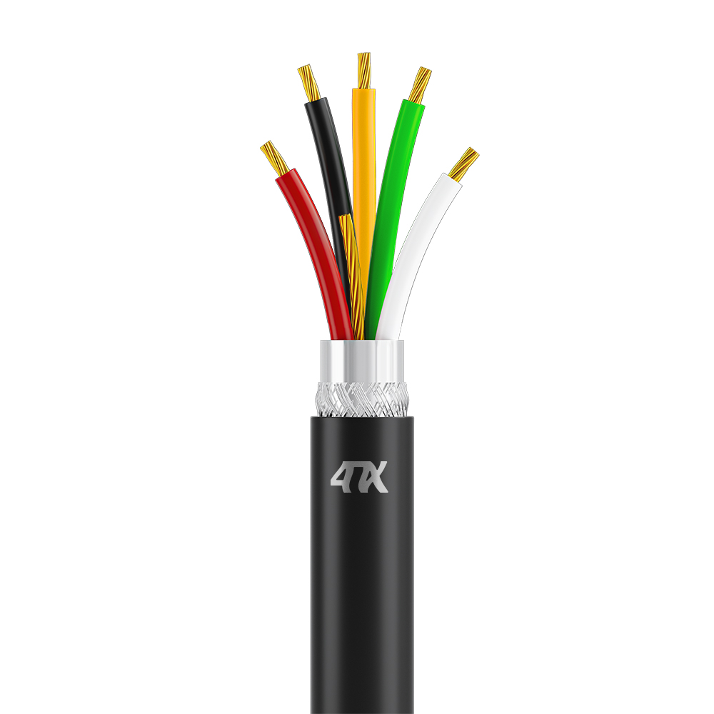 4PH DATA Кабель сигнальный в бухте USB 2.0 медь 5 жил 28/28AWG многожильный экран фольга/оплетка