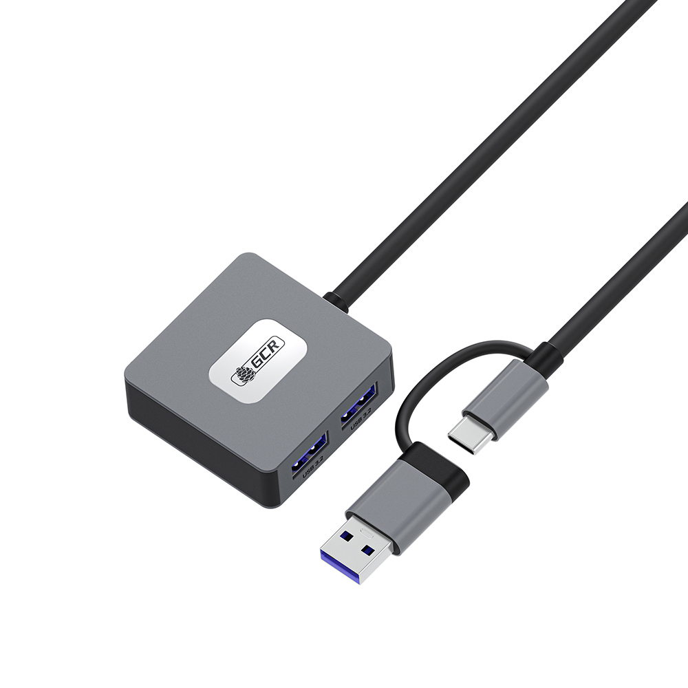 GCR PRO USB-C HUB 4в1 переходник USB-C/USB-A на 4 порта USB 3.2