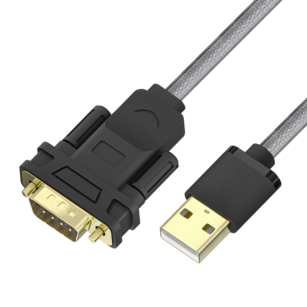 Кабель USB AM на COM port DB9F RS-232 переходник