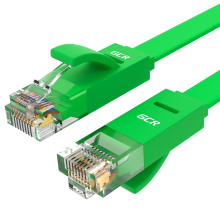 Патч-корд PROF плоский UTP cat.6 10 Гбит/с RJ45 LAN компьютерный кабель для интернета медный контакты 24K GOLD