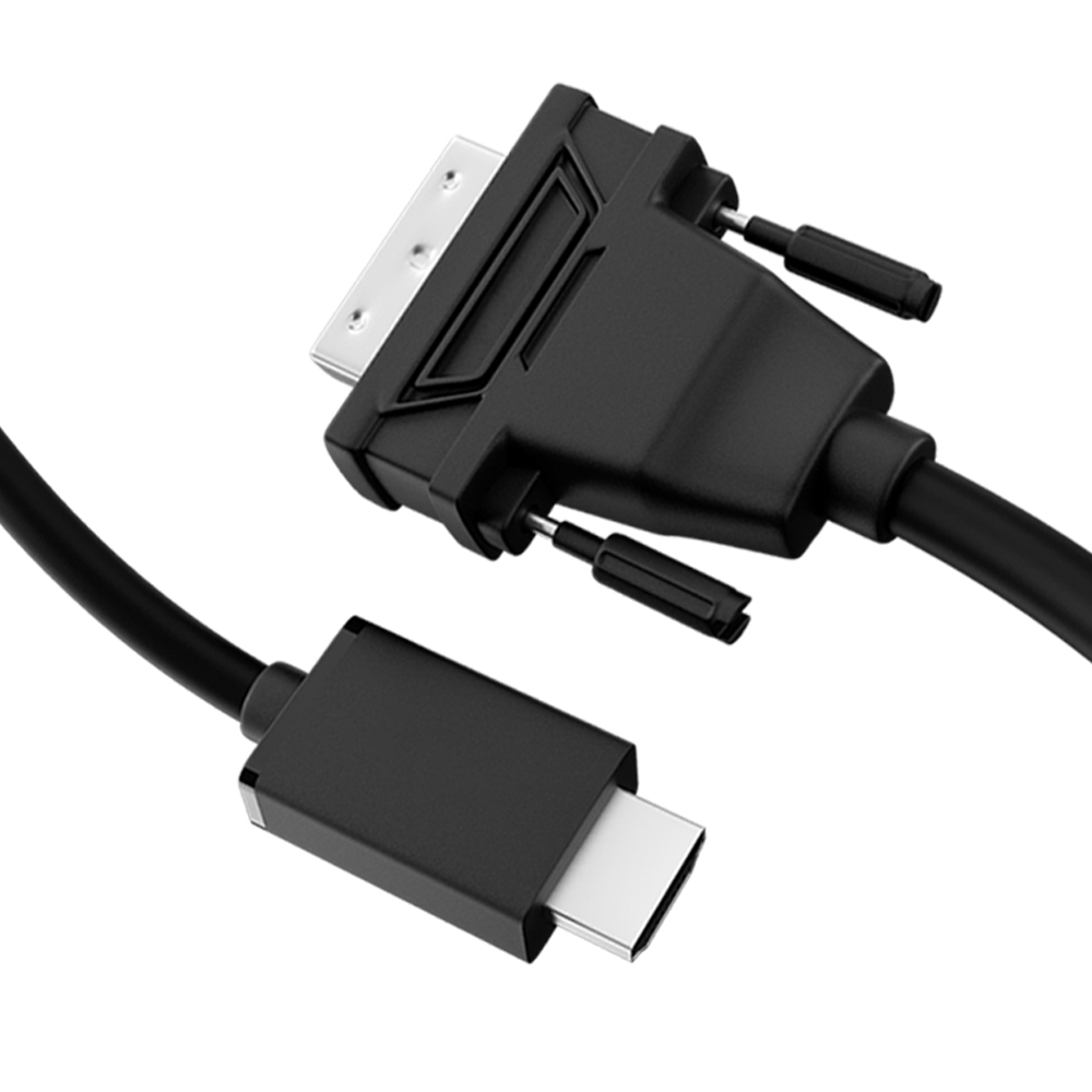 Кабель переходник HDMI - DVI-D двунаправленный для монитора Smart TV PlayStation XBox