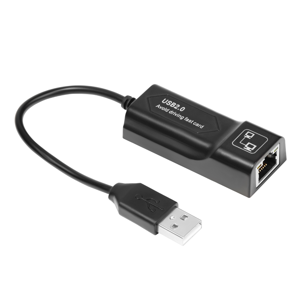 Сетевая карта USB 2.0 LAN RJ-45 адаптер сетевой для подключения Ethernet 100 Мбит/с