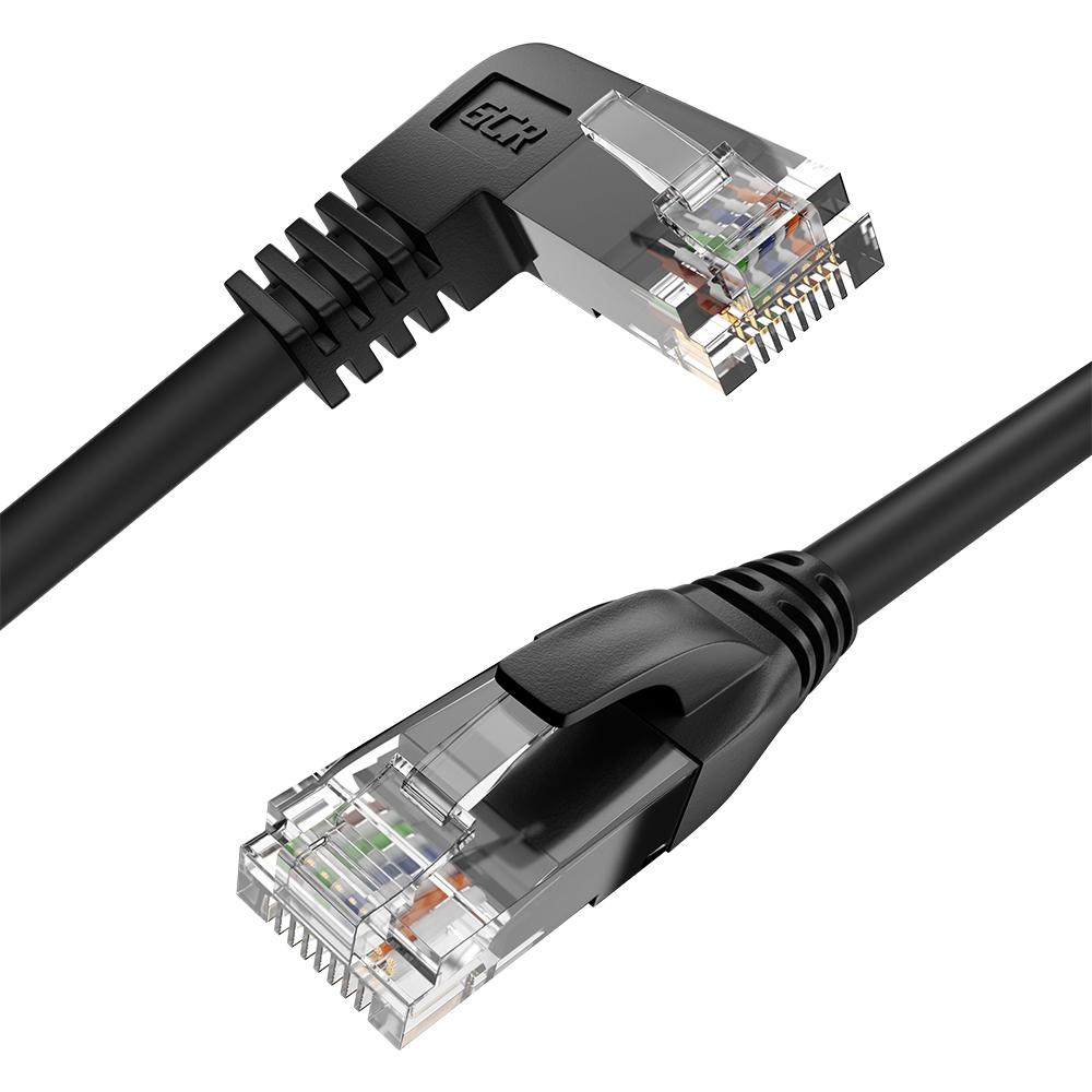 Патч-корд правый угол UTP cat.5e 1 Гбит/с RJ45 LAN компьютерный кабель для интернета контакты 24 GOLD