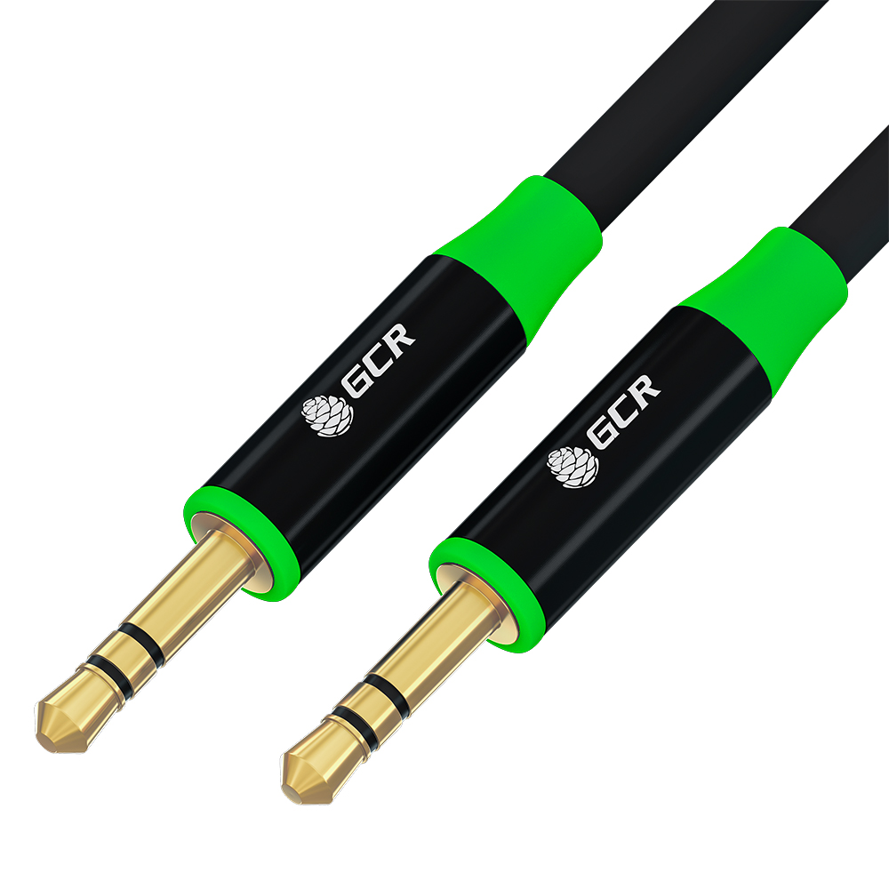 Аудиокабель stereo jack 3.5mm M/M GOLD для колонки JBL Sony SVEN