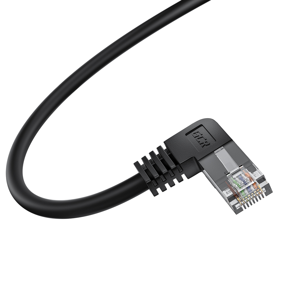 Патч-корд правый угол UTP cat.5e 1 Гбит/с RJ45 LAN компьютерный кабель для интернета контакты 24 GOLD