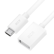GCR PRO Кабель переходник OTG MicroUSB/AF