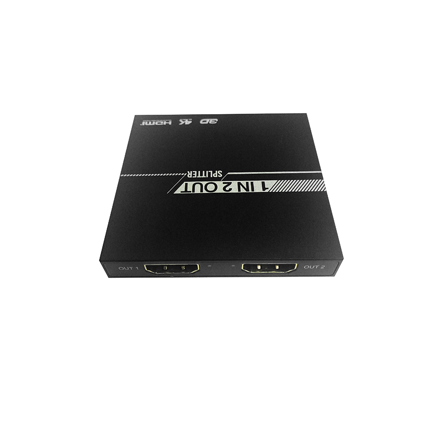 Разветвитель 1 вход - устройство на 2 выхода - дисплей, монитор, TV, проектор, для дублирования изображения HDMI 1.4, сплиттер с усилителем сигнала по кабелю HDMI 4K, Dolby, EDID