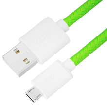 GCR PRO Кабель MicroUSB быстрая зарядка QC нейлон