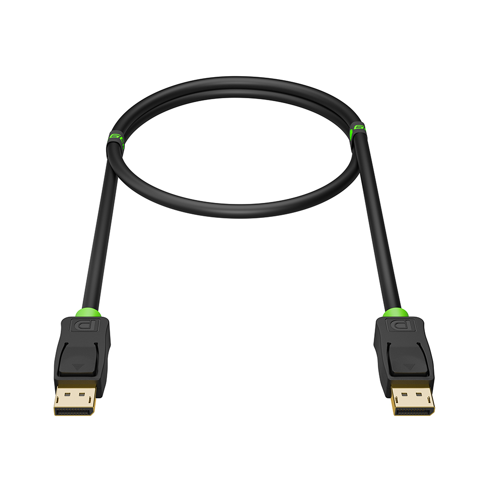 Кабель DisplayPort v1.2 4K 75Hz 5К 30Hz 21 Гбит/с для ТВ PS3 PS4 X-Box 360 Blue-Ray 24K GOLD