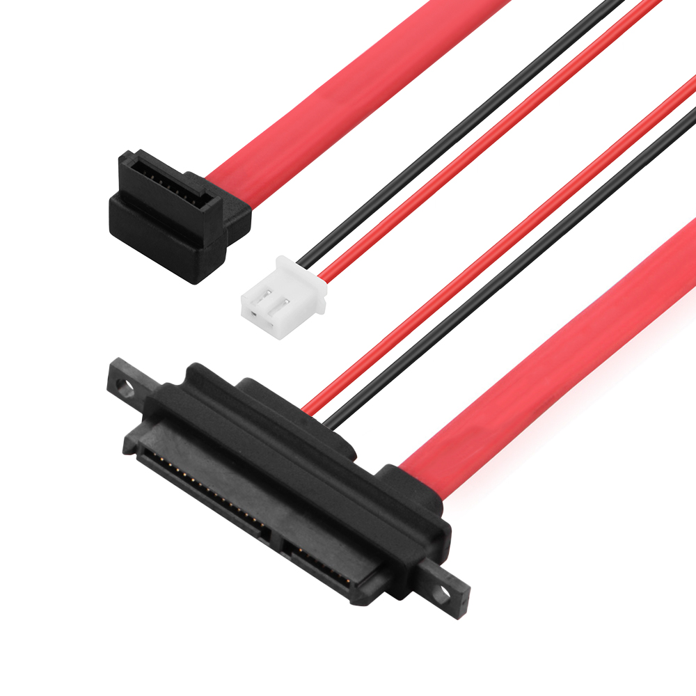 GCR Переходник угловой SATA 22pin / 7pin / доп. питание XHP 2pin