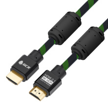GCR PRO Кабель PROF HDMI 2.1 ферриты 3Х экран UHD 8K 60Hz 48 Гбит нейлон