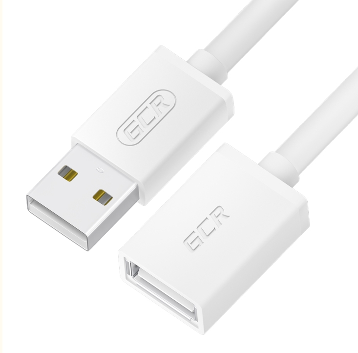 GCR PRO Удлинитель USB 2.0 AM/AF, экран