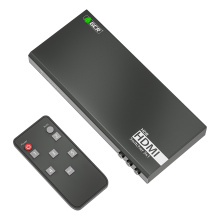 Автоматический переключатель HDMI 2.0 с 5 входами HDMI и 1 выходом HDMI, для одновременного подключения домашнего кинотеатра, игровых консолей, приставок, 4K60Hz, HDCP 2.2, 3D + пульт ДУ