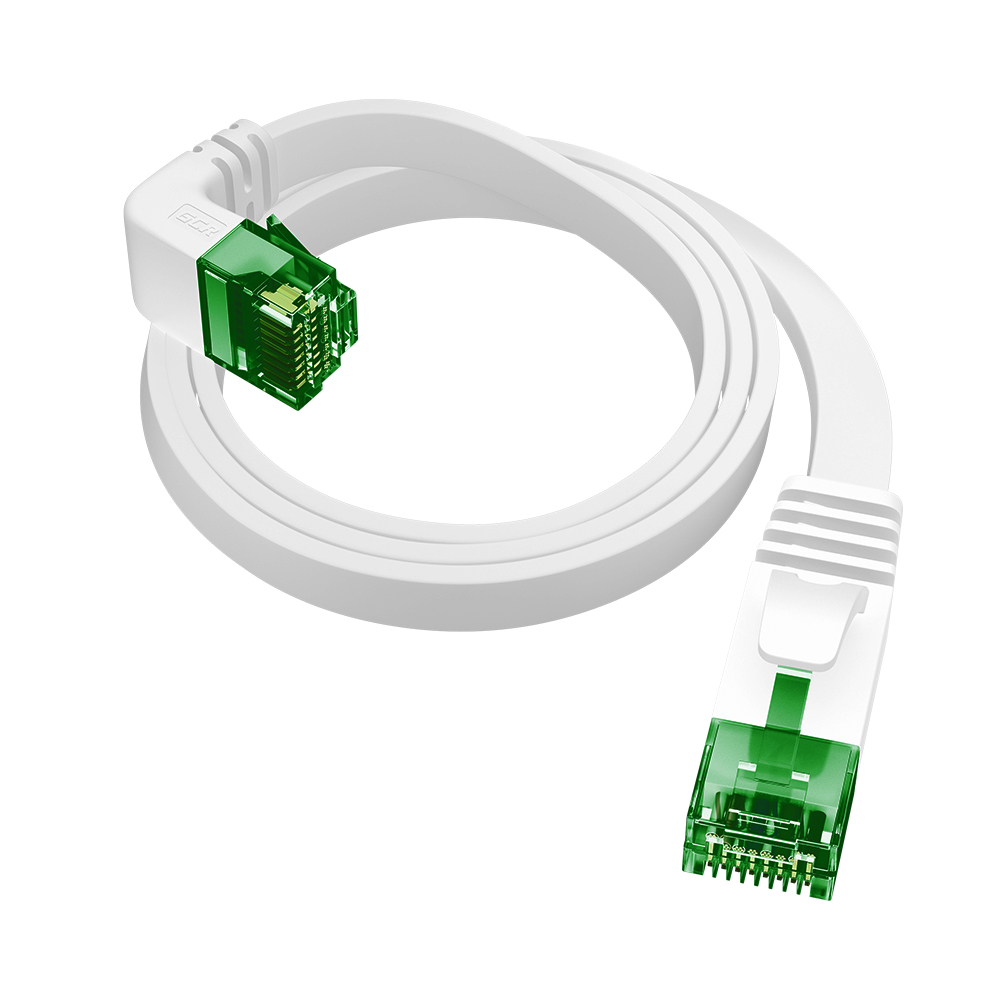 GCR PRO плоский угол верхний UTP Патч-корд кат.6 LSZH PROF прямой медь литой RJ45 T568B