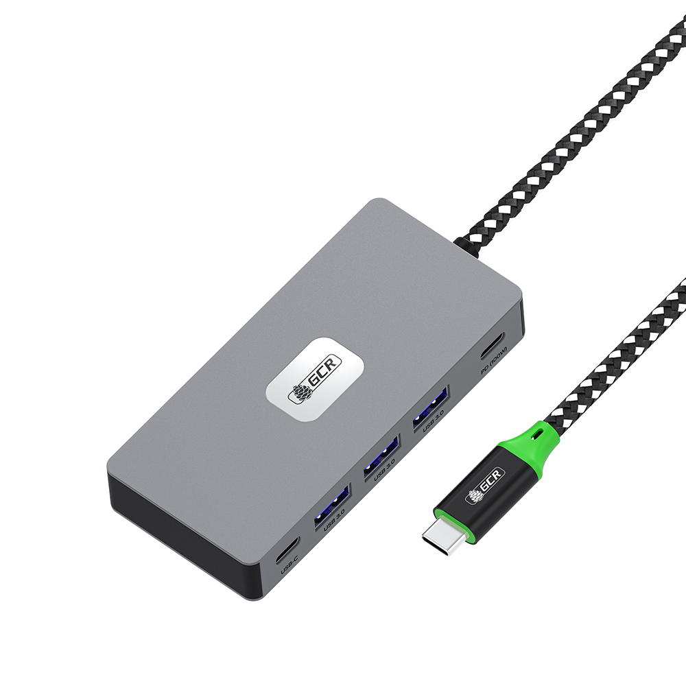 GCR PRO Док-станция 7в1 Type-C USB HUB 5Gbps PD 100W OTG 4K 60Hz HDMI