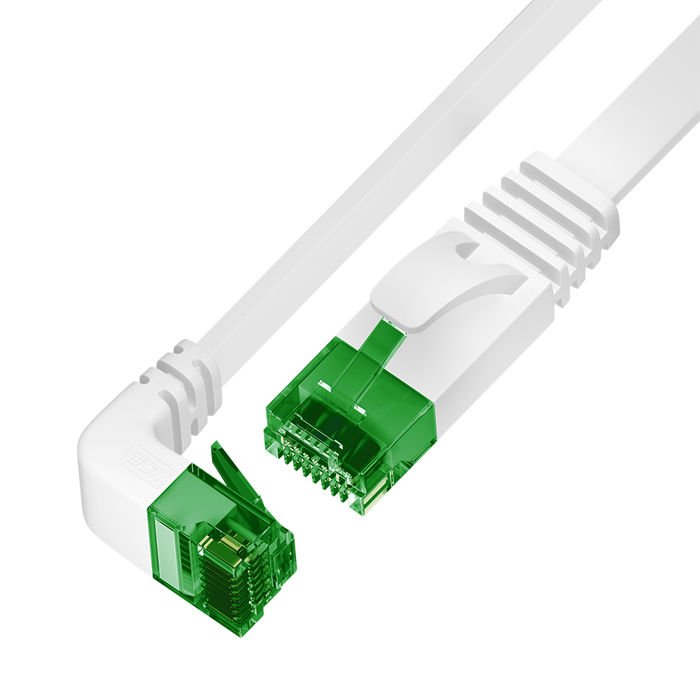 GCR PRO плоский угол верхний UTP Патч-корд кат.6 LSZH PROF прямой медь литой RJ45 T568B