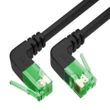 GCR PRO плоский угол верхний/нижний UTP Патч-корд кат.6 LSZH PROF прямой медь литой RJ45 T568B