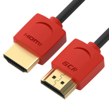Кабель SLIM HDMI 2.0 Ultra HD 4K 60Hz 3D 18.0 Гбит/с для PS4 Xbox One Smart TV телевизора 24K GOLD