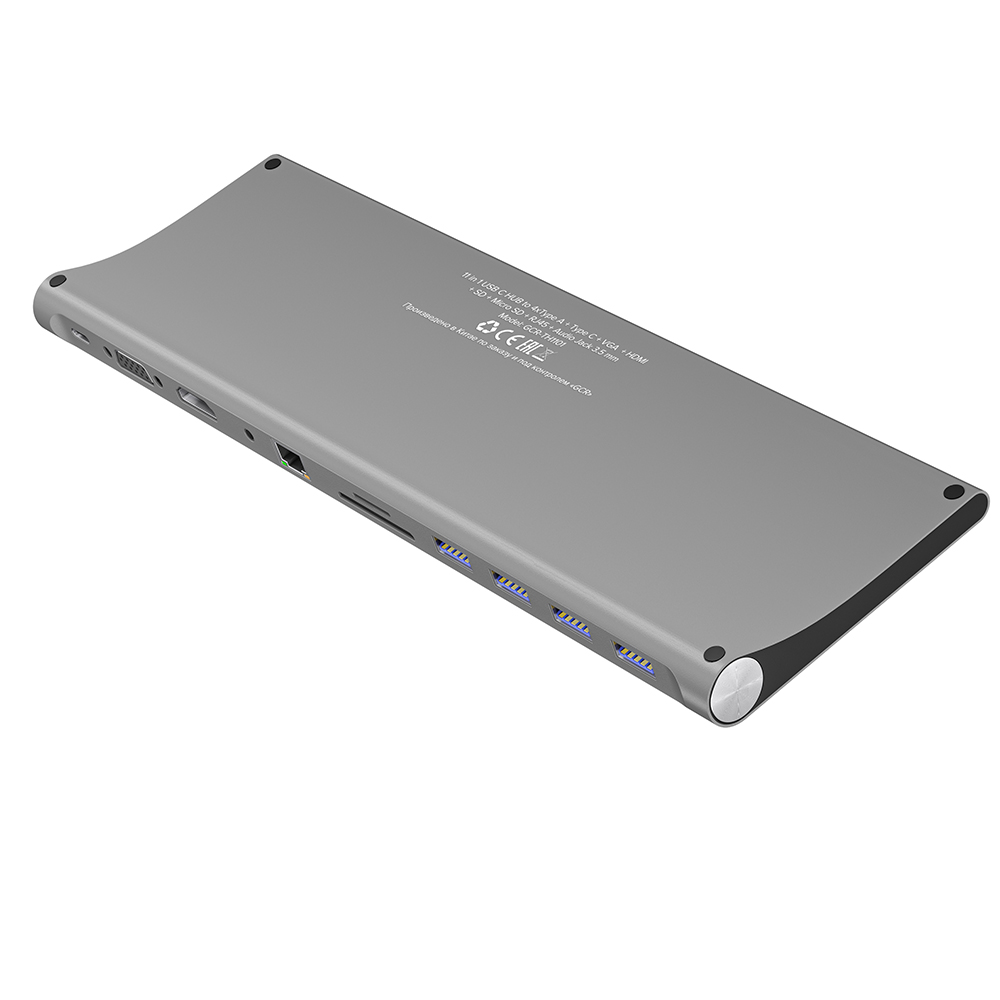 USB разветвитель хаб адаптер на 11 портов переходник для Macbook Pro и Air Apple Type-С  USB 3.1 MicroSD HDTV 4K