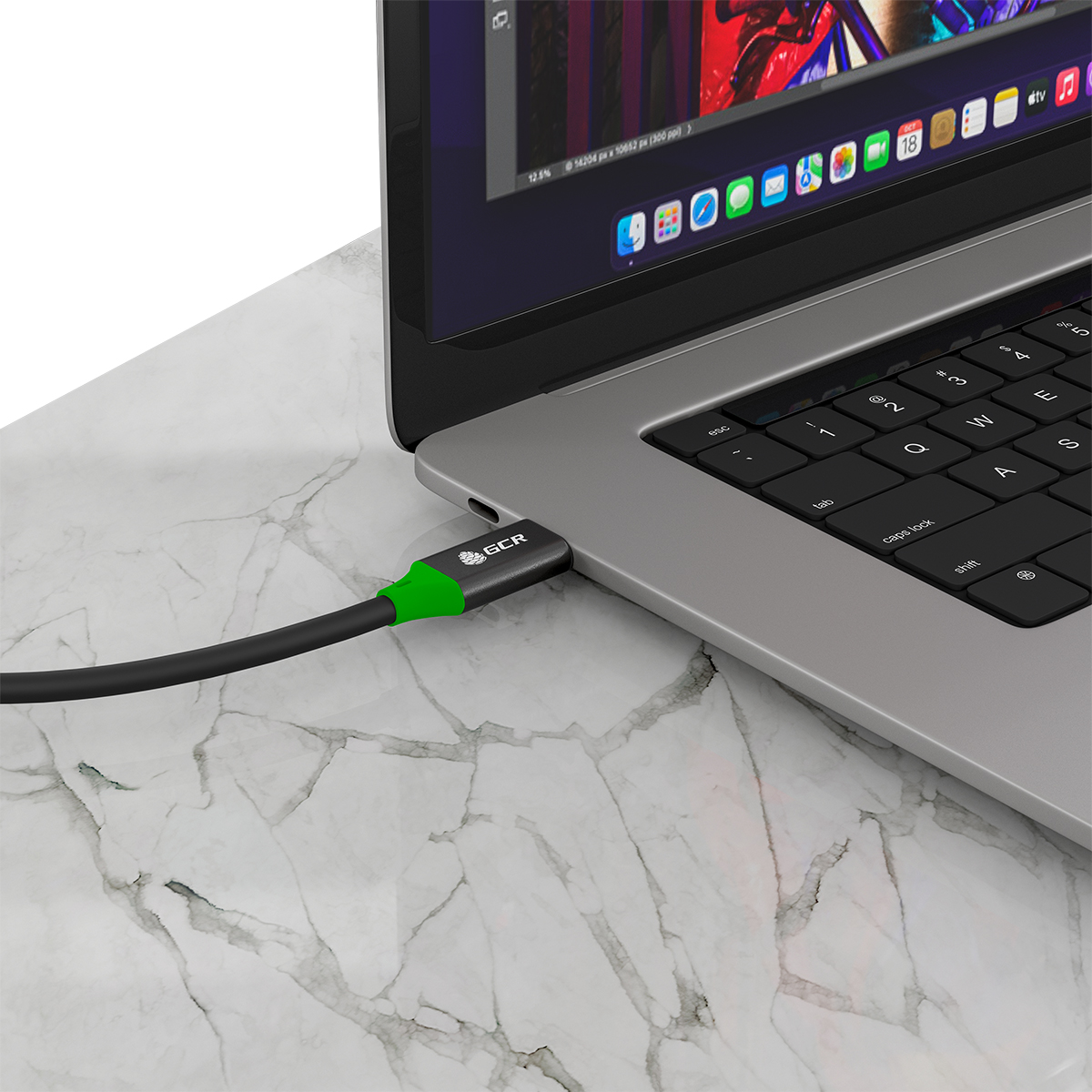 GCR PRO Кабель USB 3.1 Type-C/Type-C 100W PD быстрая зарядка 10Гбит/с 4K