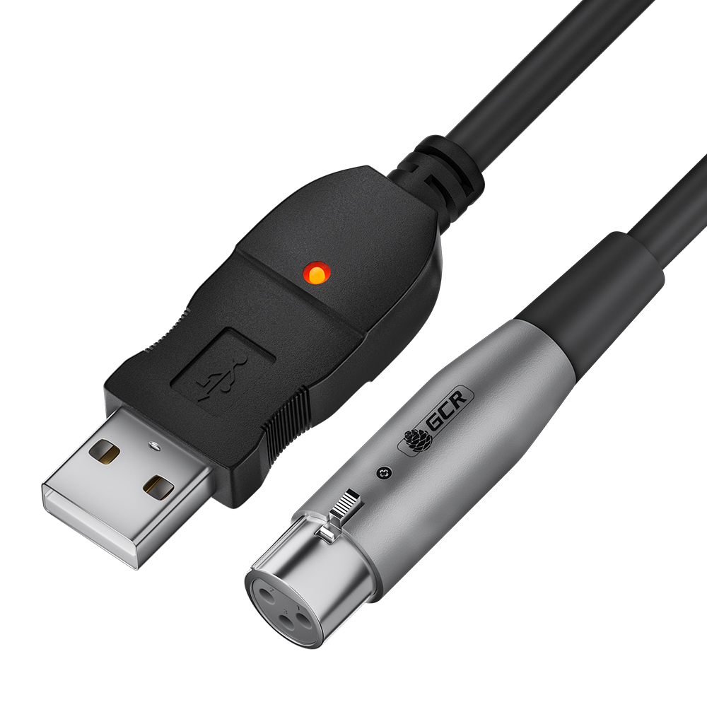 Кабель для микрофона USB 2.0  XLR для караоке для записи музыки