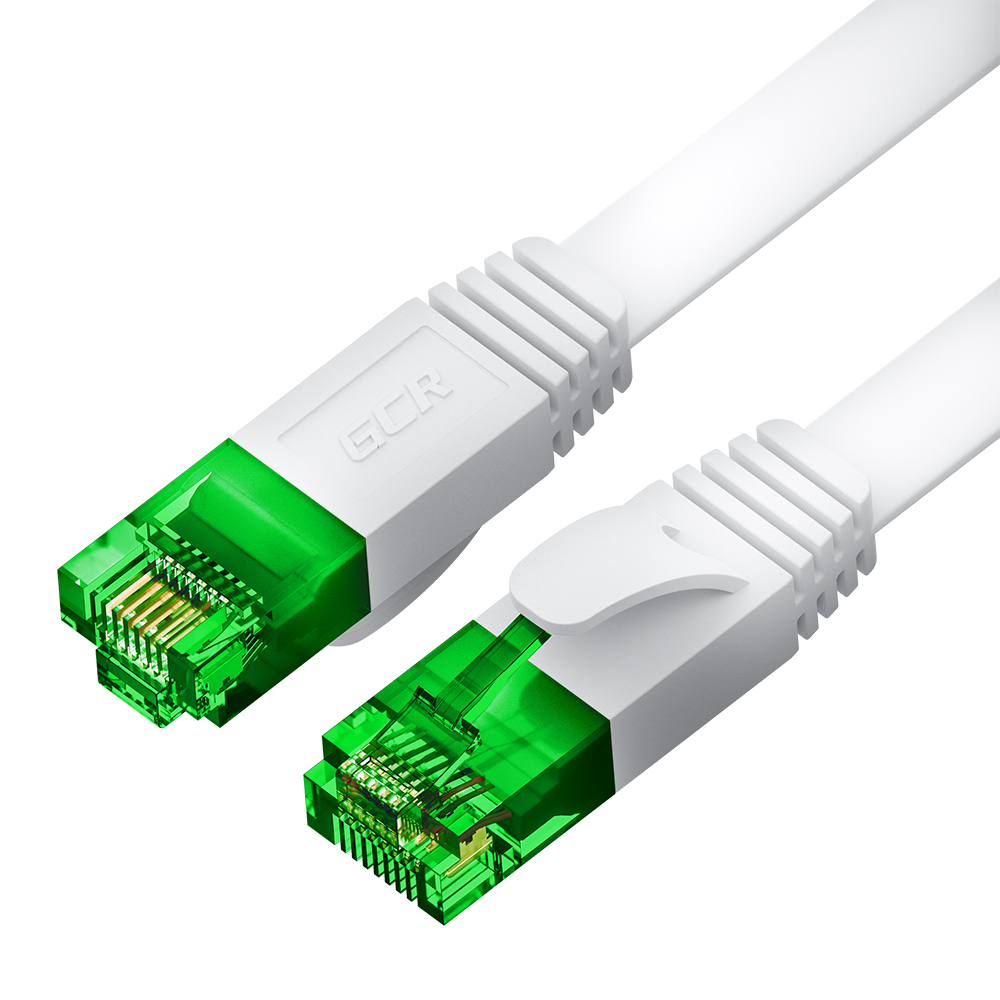 GCR PRO плоский UTP Патч-корд кат.6 LSZH PROF прямой медь литой RJ45 T568B
