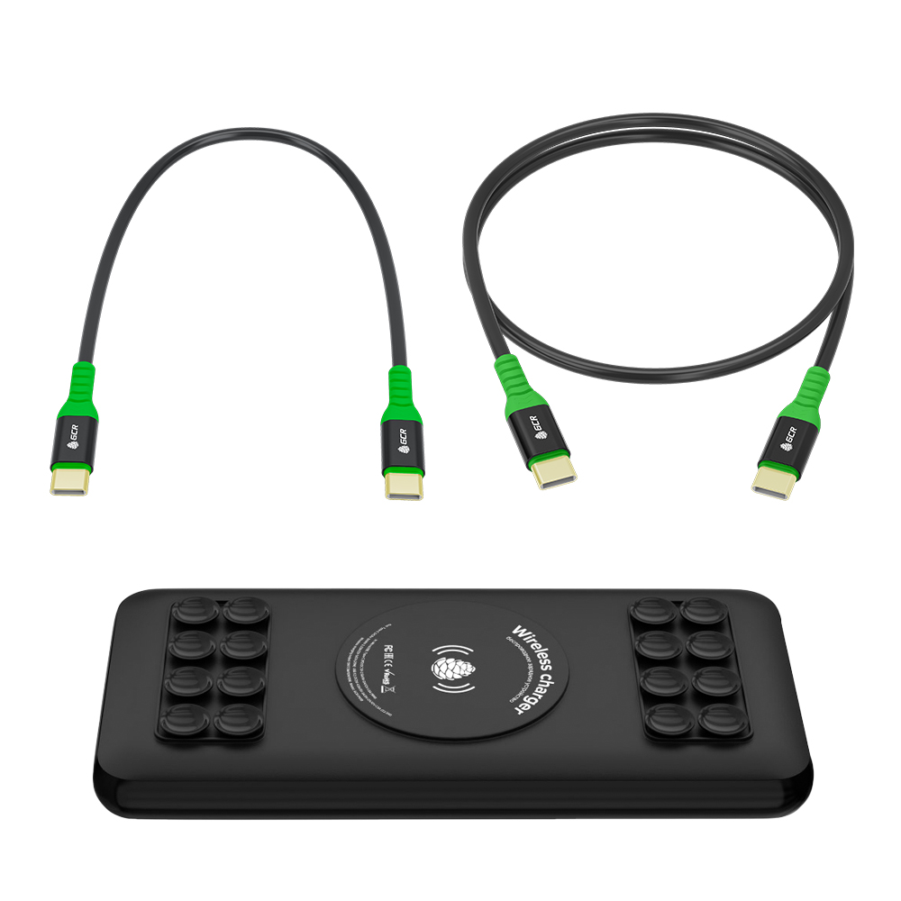 GCR PRO Комплект PowerBank 10000mAh/20000mAh Qi + 2 кабеля Type-C PD 60W