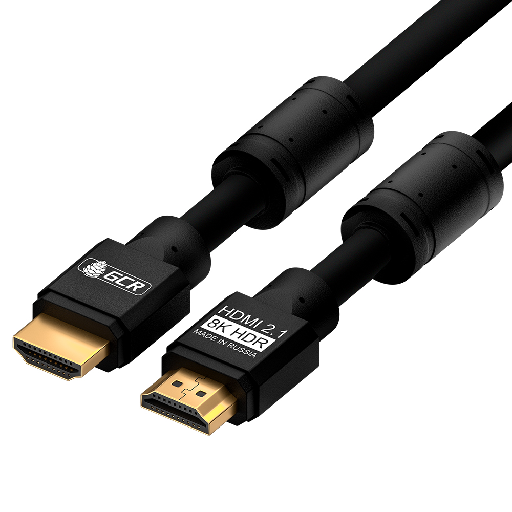 Профессиональный кабель HDMI 2.1 8K 60Hz 4K 144Hz 48 Гбит/с для PS5 Xbox Series X Apple TV ферритовые фильтры 24K GOLD