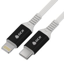 GCR PRO Кабель TypeC/Lightning быстрая зарядка 18W PD для iPhone силикон