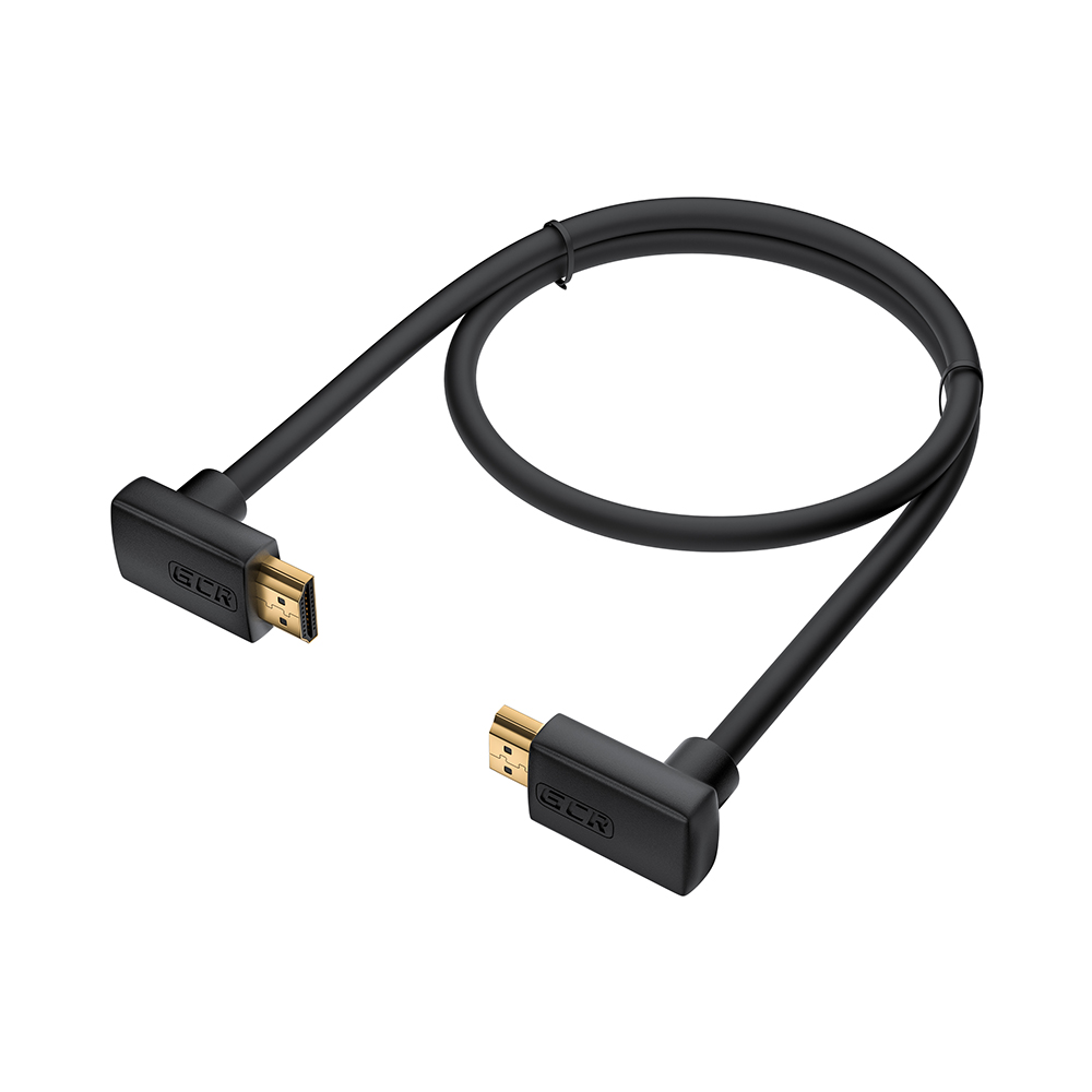 Кабель HDMI 2.0 верхний угол / верхний угол Ultra HD 4K 60Hz 3D для Apple TV Smart TV PS4 монитора 24K GOLD