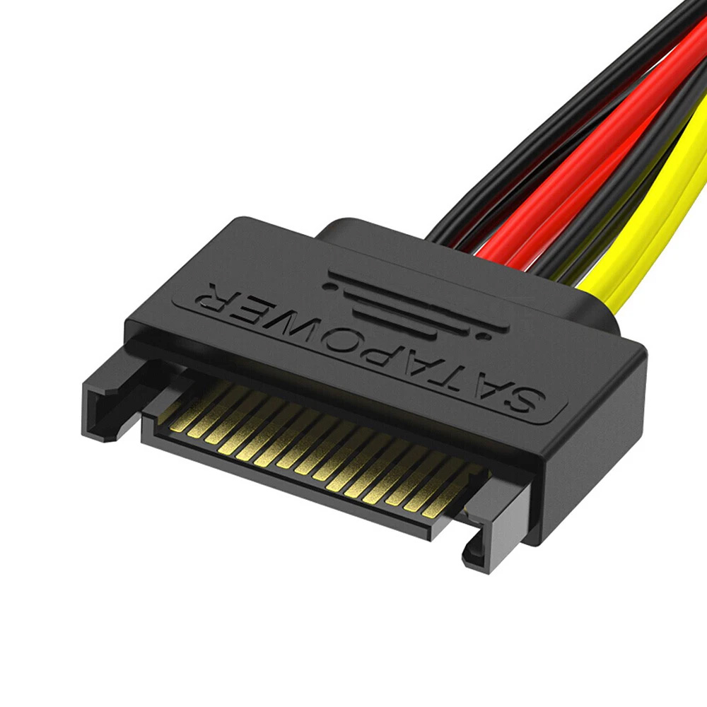 Разветвитель кабель SATA 15 pin на 2 устройства 15 см для блока питания