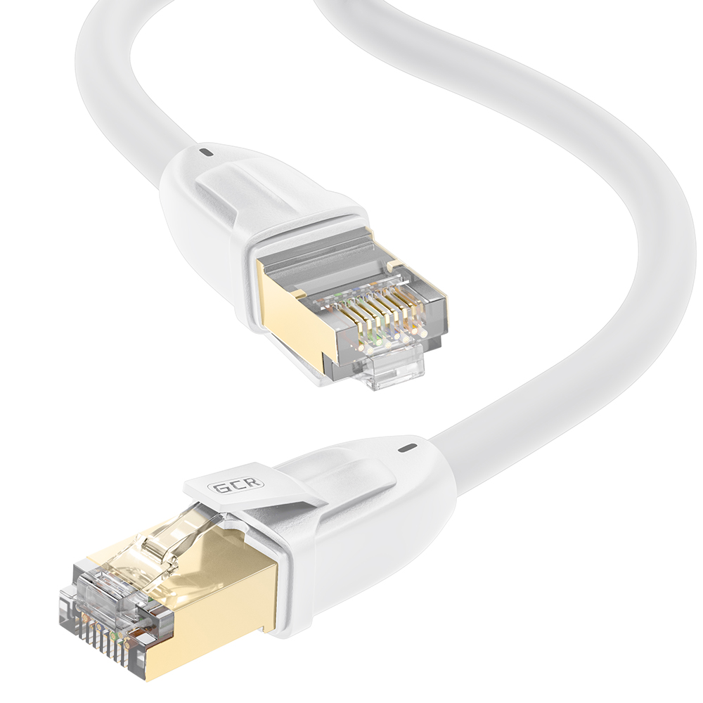 Патч-корд CAT8 прямой LSZH SF/FTP RJ45 40 Гбит медь LAN сетевой кабель для интернета