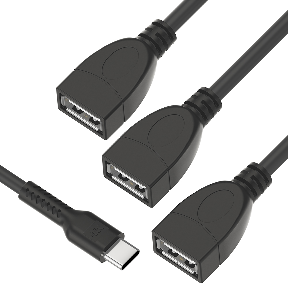 USB Hub разветвитель Type-C гибкий на 3 USB порта СМ / 3 х AF
