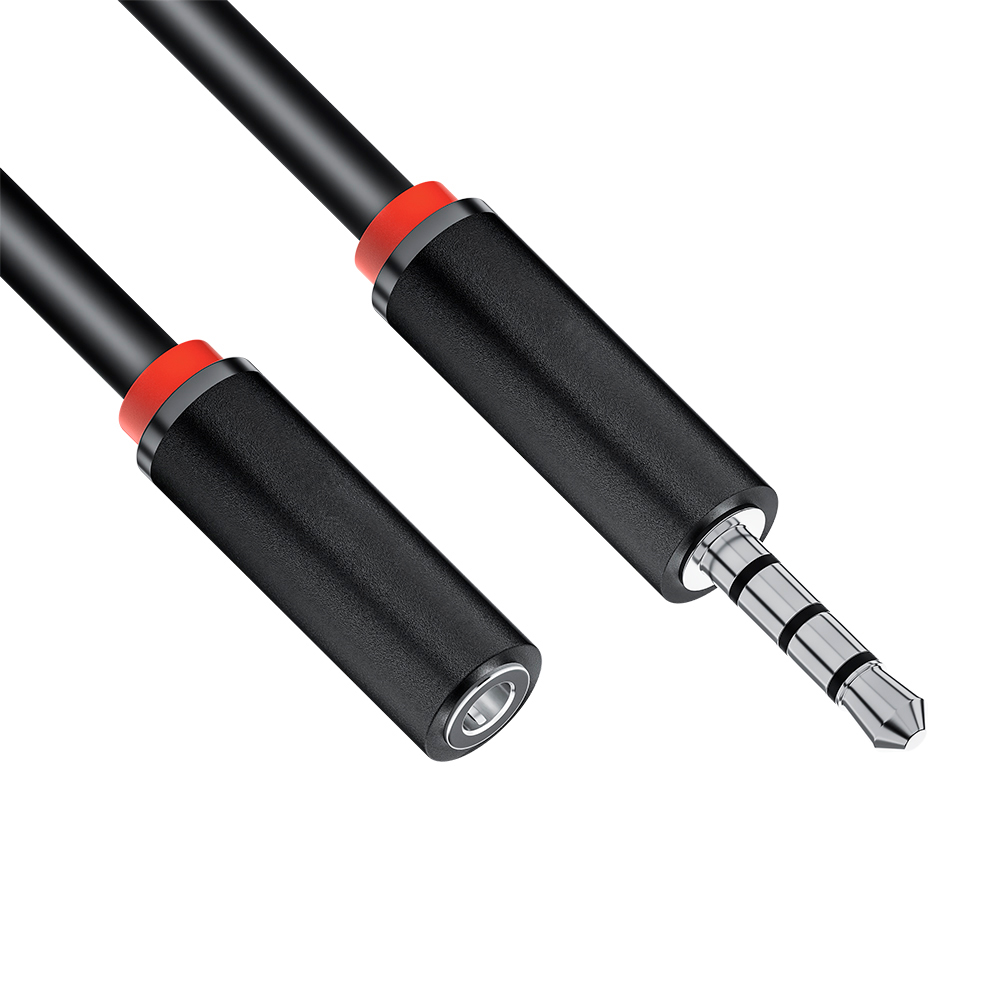 Удлинитель аудио AUX кабеля jack 3.5mm для наушников гарнитуры